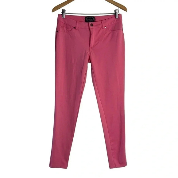 Ambiance Light Pink Stretch Knit Jegging Pants Size Medium Skinny Leg Fitted - Picture 1 of 8